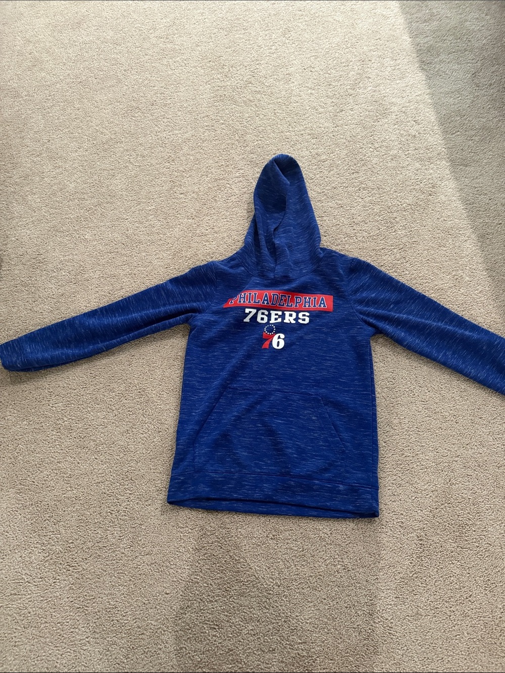 Philadelphia 76ers Kids Hooded Pullover - Blue